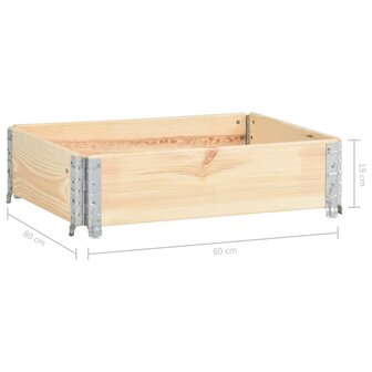 Palletopzetrand 60x80 cm massief grenenhout 7