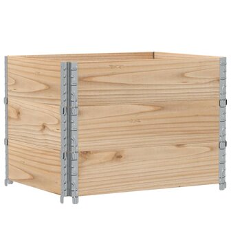 Palletopzetranden 3 st 80x60 cm massief grenenhout 2