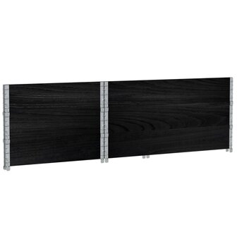 Palletopzetranden 3 st 120x80 cm massief grenenhout zwart 6