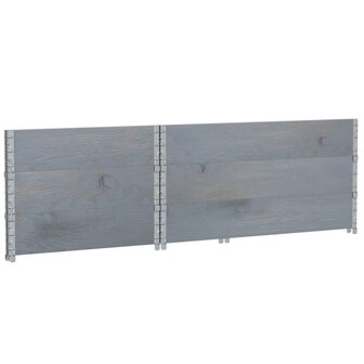 Palletopzetranden 3 st 120x80 cm massief grenenhout grijs 6