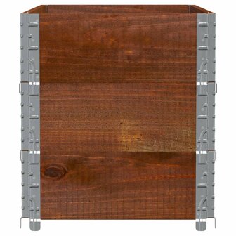 Palletopzetranden 3 st 100x50 cm massief grenenhout bruin 4