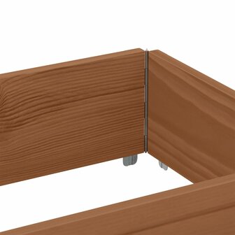 Palletopzetranden 3 st 150x50 cm massief grenenhout bruin 6