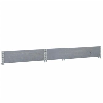 Palletopzetrand 120x80 cm massief grenenhout grijs 6