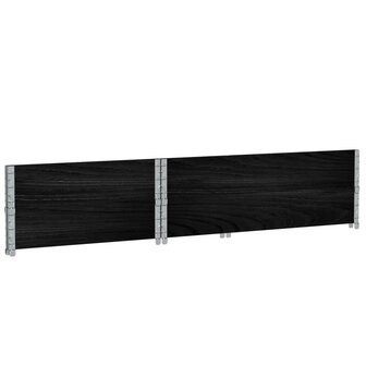Palletopzetranden 2 st 120x80 cm massief grenenhout zwart 6