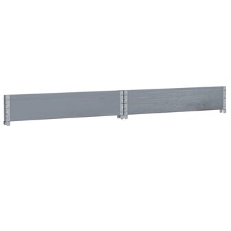 Palletopzetrand 100x100 cm massief grenenhout grijs 6