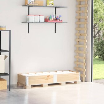 Palletopzetrand 150x50 cm massief grenenhout 1