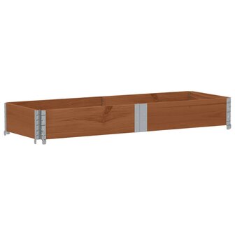 Palletopzetrand 150x50 cm massief grenenhout bruin 2