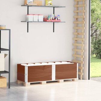 Palletopzetranden 2 st 150x50 cm massief grenenhout bruin 1