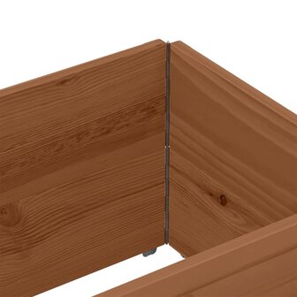 Palletopzetranden 2 st 150x50 cm massief grenenhout bruin 5