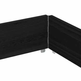 Palletopzetrand 150x100 cm massief grenenhout zwart 6