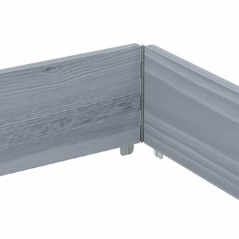 Palletopzetrand 150x100 cm massief grenenhout grijs 6