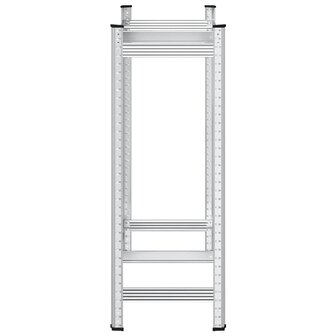 Bandenrek 2-laags 110x40x109 cm staal zilverkleurig 5