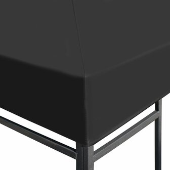 Prieeldak 310 g/m&sup2; 3x3 m grijs 3