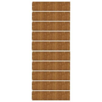 Gazonranden 10 stuks 25x103 cm flexibel cortenstaal 4