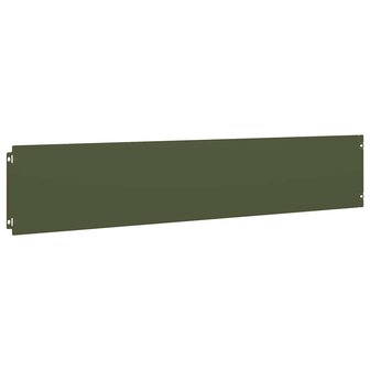 Gazonranden 10 st 20x103 cm koudgewalst staal olijfgroen 4