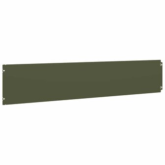 Gazonranden 10 st 20x103 cm koudgewalst staal olijfgroen 6