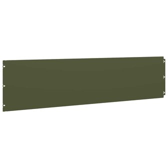 Gazonranden 10 st 25x103 cm koudgewalst staal olijfgroen 6