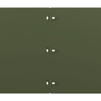 Gazonranden 10 st 25x103 cm koudgewalst staal olijfgroen 7