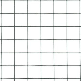 Kippengaas 10x1,5 m staal met PVC coating groen 4