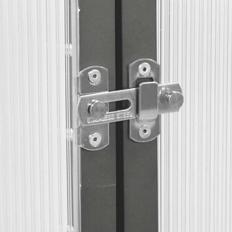 Tuinkas met basisframe 224x169x202 cm aluminium antracietkleur 7