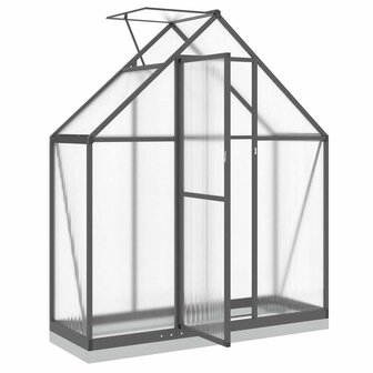 Tuinkas met basisframe 169x58x202 cm aluminium antracietkleurig 6