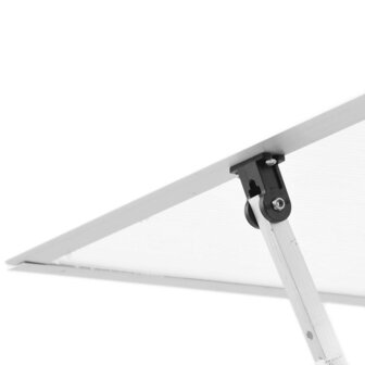Tuinkas met basisframe 169x114x195 cm aluminium zilverkleurig 8