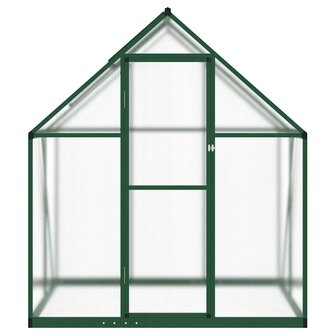 Tuinkas met basisframe 169x114x195 cm aluminium groen 3