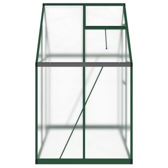 Tuinkas met basisframe 169x114x195 cm aluminium groen 4