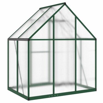 Tuinkas met basisframe 169x114x195 cm aluminium groen 5