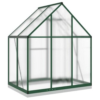 Tuinkas met basisframe 169x114x202 cm aluminium groen 5