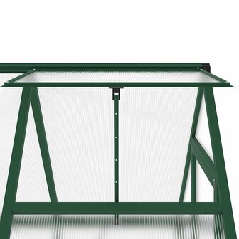 Tuinkas met basisframe 169x114x202 cm aluminium groen 9