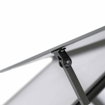 Tuinkas met basisframe 224x169x195 cm aluminium antracietkleur 8