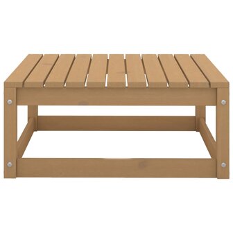 Tuinvoetenbank 70x70x30 cm massief grenenhout honingbruin 2