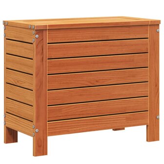 Tuinvoetenbank 62x31,5x52 cm massief grenenhout wasbruin 2