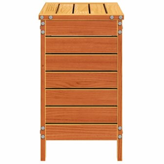 Tuinvoetenbank 62x31,5x52 cm massief grenenhout wasbruin 5