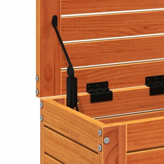 Tuinvoetenbank 62x31,5x52 cm massief grenenhout wasbruin 8
