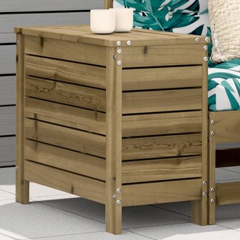 Tuinvoetenbank 62x31,5x52 cm ge&iuml;mpregneerd grenenhout 1