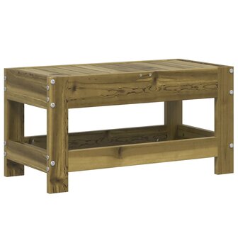 Tuinvoetenbank 62x30x32 cm ge&iuml;mpregneerd grenenhout 2