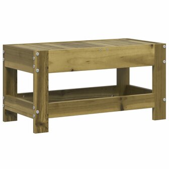Tuinvoetenbank 62x30x32 cm ge&iuml;mpregneerd grenenhout 6