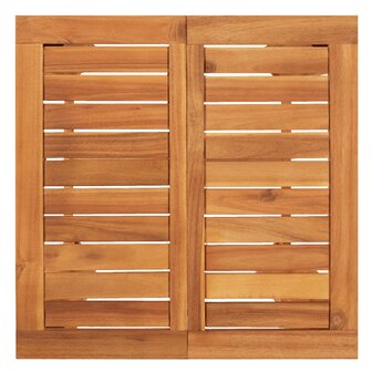 5-delige Tuinbarset massief acaciahout en poly rattan grijs 8