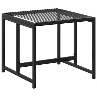 Tuinkrukken 4 st poly rattan zwart 5
