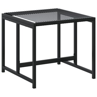 Tuinkrukken 4 st poly rattan zwart 7