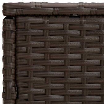 Tuinbijzettafels 3 st poly rattan bruin 6
