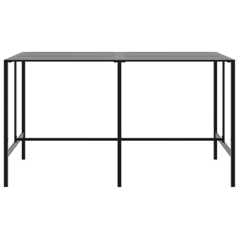 Bartafel 200x100x110 cm gepoedercoat staal zwart 3