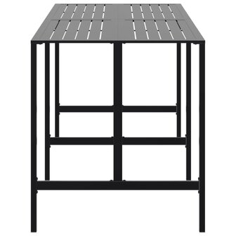 Bartafel 200x100x110 cm gepoedercoat staal zwart 4