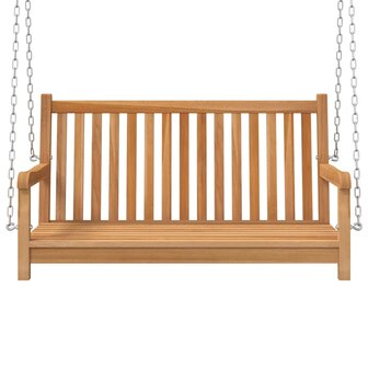 Schommelbank 114x60x64 cm massief teakhout  3