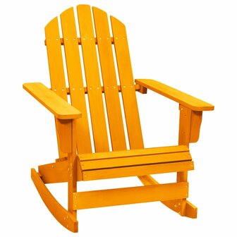 Schommelstoel Adirondack massief vurenhout oranje 1