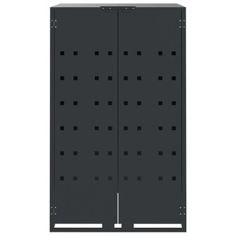 Containerberging 2 containers 138x79x117 cm staal antraciet 5