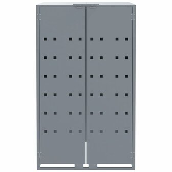 Containerberging voor 3 containers 207x79x117 cm staal grijs 5