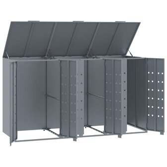 Containerberging voor 3 containers 207x79x117 cm staal grijs 8